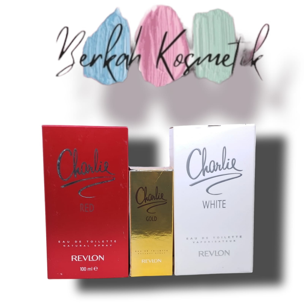 REVLON Charlie Red/Charlie White Parfum Wanita 100ml/Charlie Gold 30ml