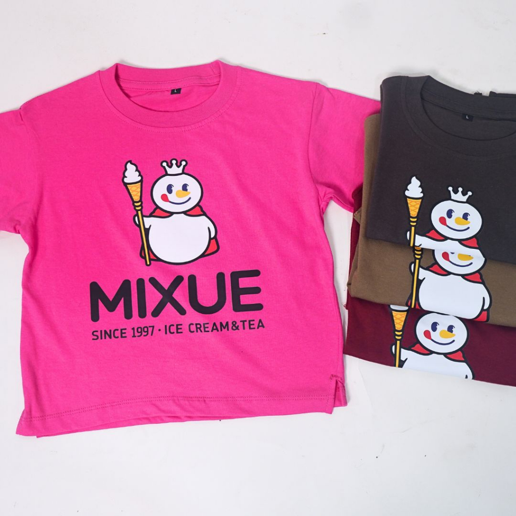 KAOS ANAK2 UNISEX/MIXUE DIGITAL SABLON