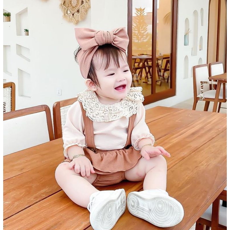 (Vinderu) Zora set overall by vinderu/overall anak/overall premium/set overall