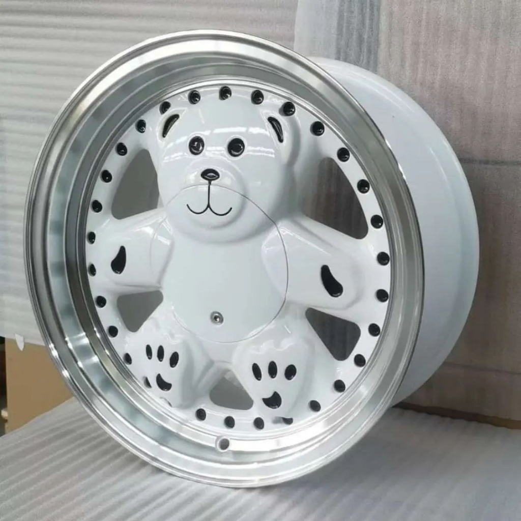 Hsr Wheel Bear Ring 15 Lebar 7 Lobang Baut 4 Et30 Velg Mobil Original Hsr Wheel