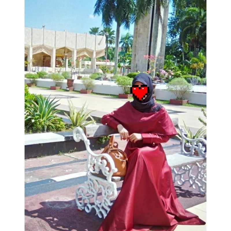 Gamis Maroon Preloved JS Collection