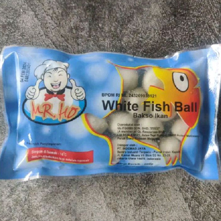 

Mr Ho White Fish Ball 200gr Bakso Ikan / Baso