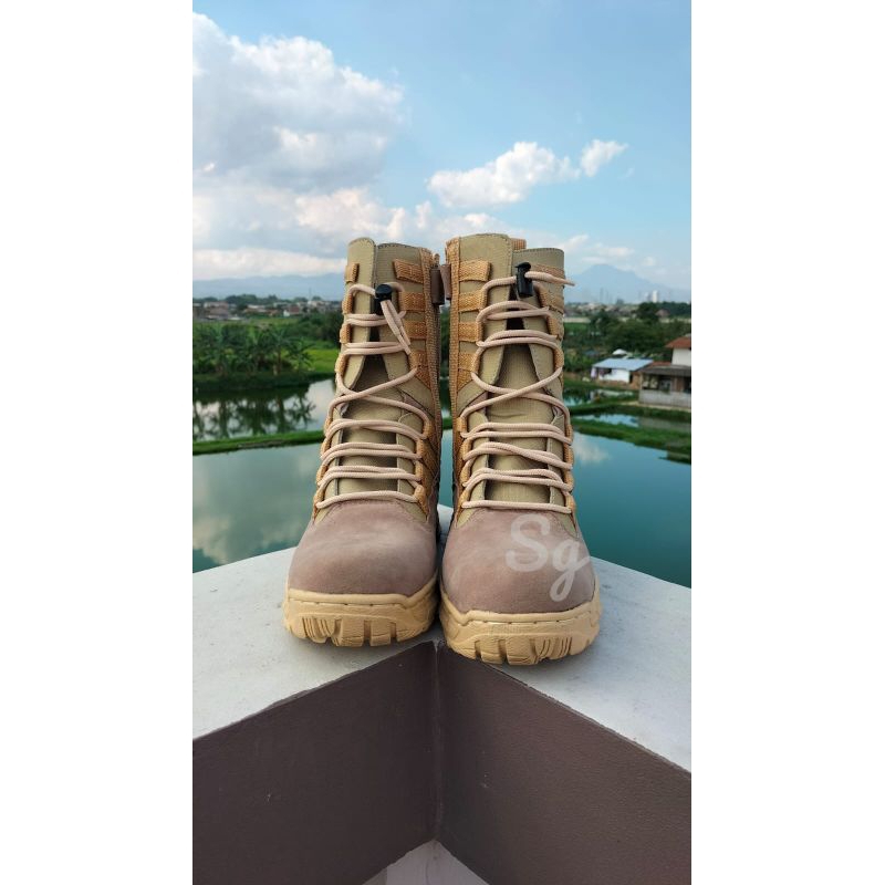 Sepatu Combat Boots PDL NINJA Speed Gurun (Krem)