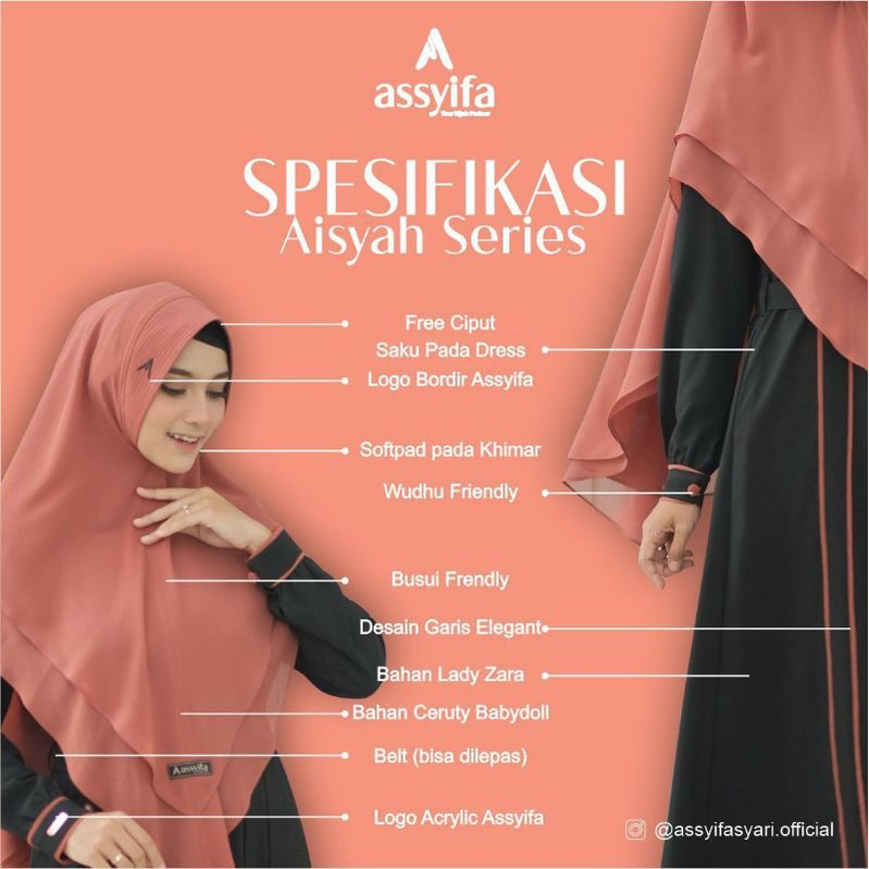 GAMIS SET KHIMAR BY ASSYIFA AISYAH SERIES