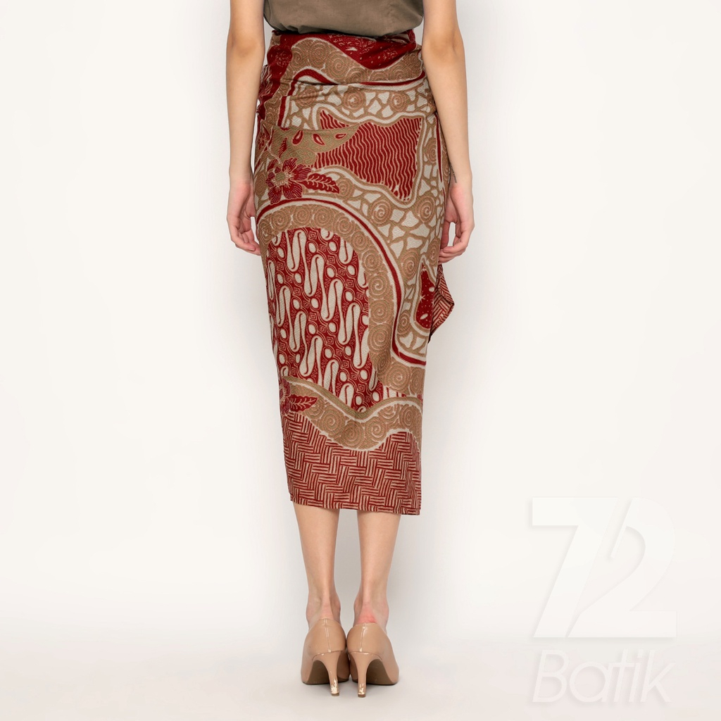 ROK BATIK SPAN Aurora Skirt Lilit Kebaya Instan Modern Wanita Motif Parang Roll Warna Merah Maroon 723240 Cap 72 - Rok Batik Lilit Bawahan Skirt Kamen Kebaya Songket Batik Panjang Plisket Span Instan Jadi Bali Lembaran Premium Modern Untuk Wanita