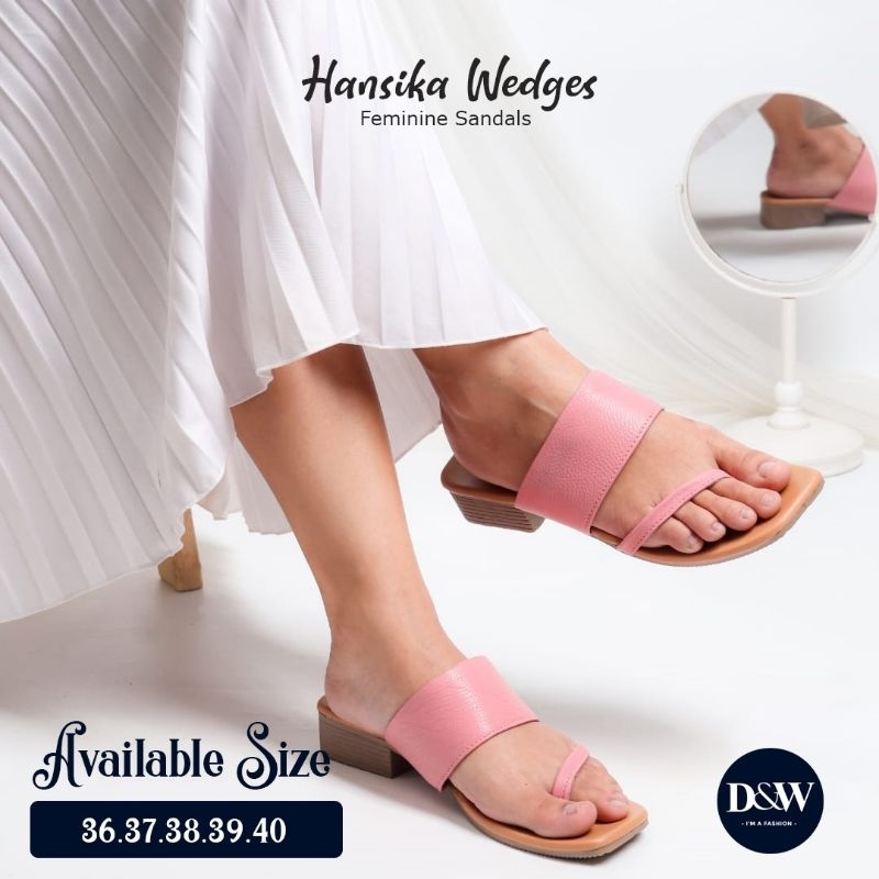 Hansika Sandal Wedges Premium by D&amp;W bisa Cod