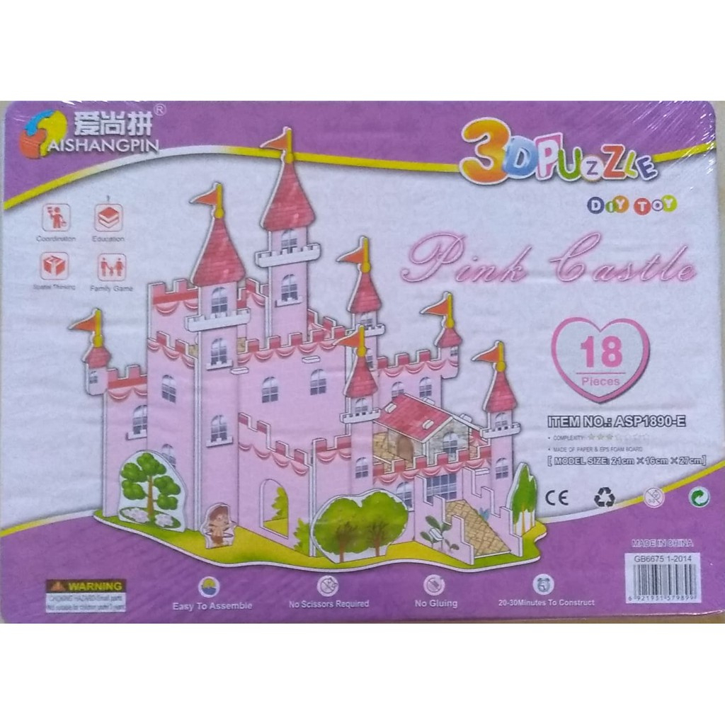 3D Puzzle Toy | Puzzle 3 Dimensi PRINCESS CASTLE