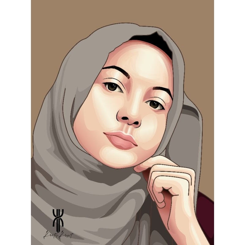 jasa desain vektor wajah