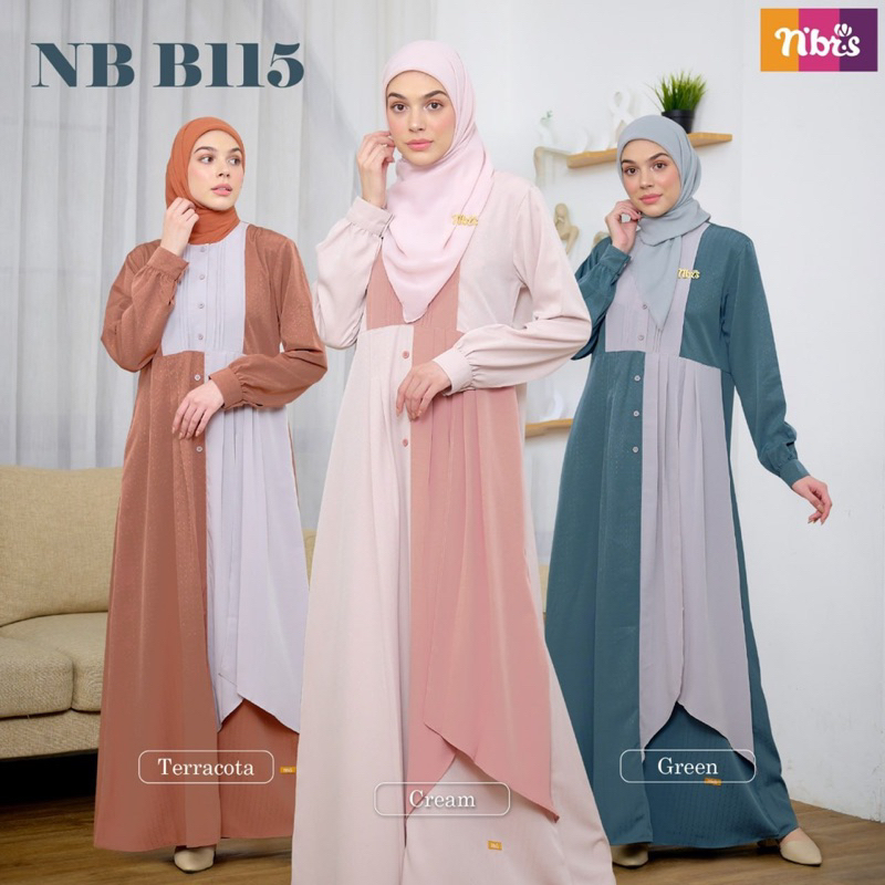 Baju gamis Muslimah dewasa N’BRS Nb B115