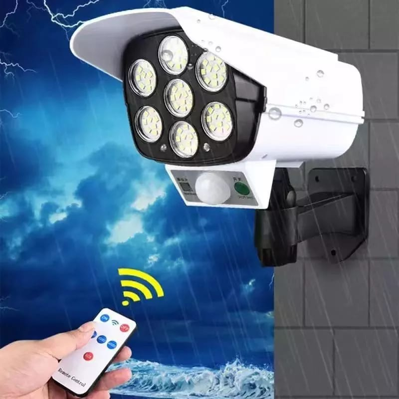 {DS} Lampu Solar Sensor Tenaga Surya 77 LED Lampu Model CCTV IP65 Waterproof YH 2178T