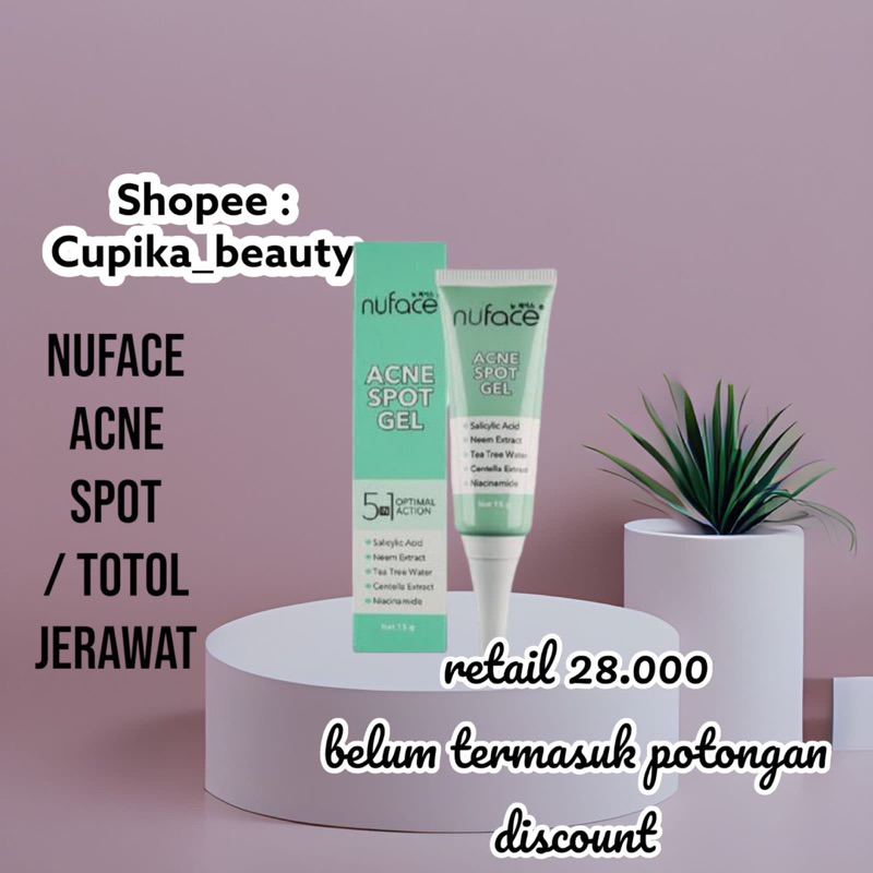 [ub,x] [ totol jerawat ]NUFACE Acne Spot Gel Treatment 15g