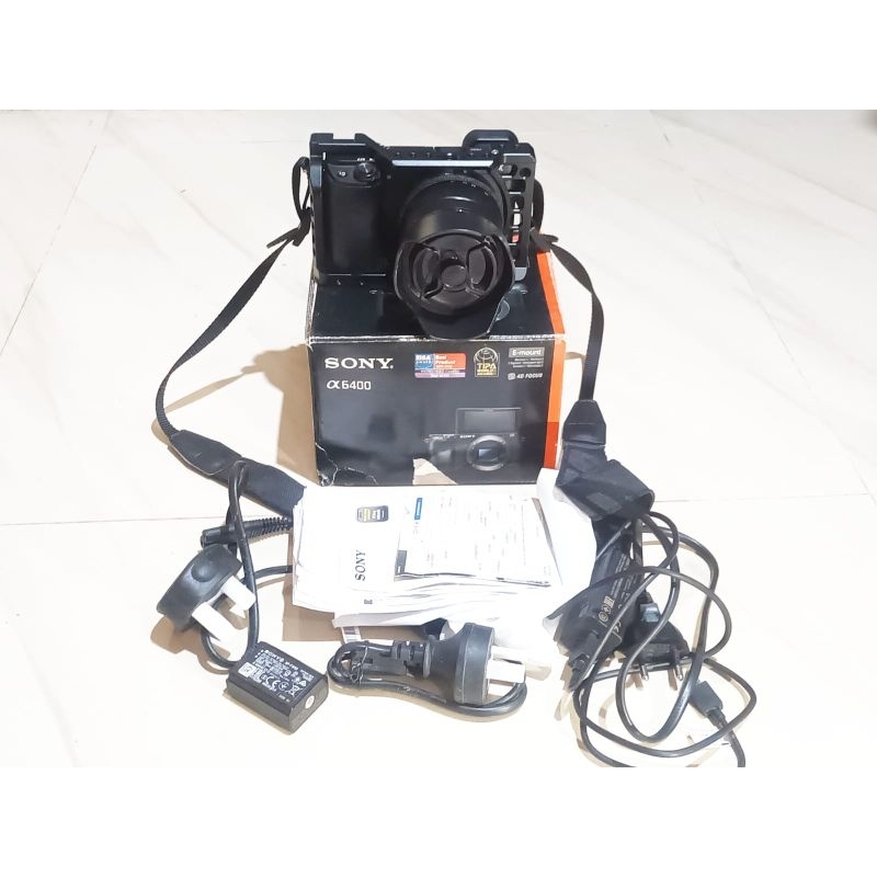 KAMERA SONY A6400 + LENSA KIT 18-55 MM  | MIRRORLESS SONY A6400 4K