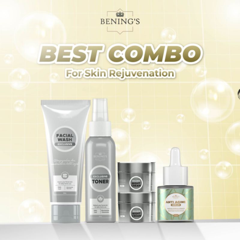 BENING SKINCARE DOCTOR OKY PRATAMA PAKET FLEK EXCLUSIVE DENGAN SERUM | BENING CLINIC | BENING SKINCARE DR OKY PRATAMA