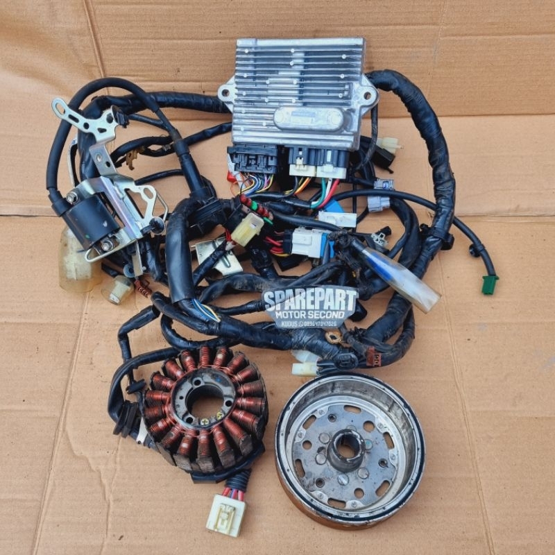 B6H - H594A - 02 NON KEYLESS acg double starter otomatis pengapian kelistrikan kabel body eccu ecu e
