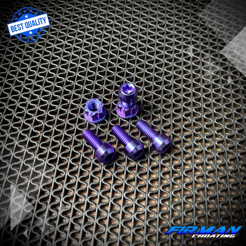 BAUT BREKET KUMIS YAMAHA TITANIUM BOLT PROBOLT M6x15 RX KING RXS YT115