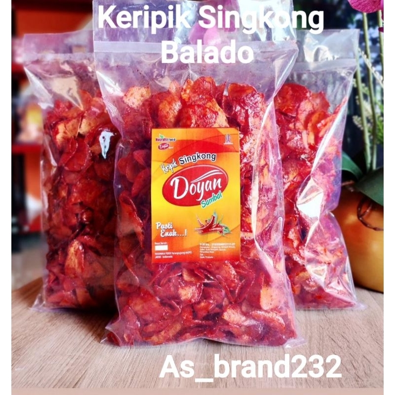 

KERIPIK SINGKONG TERMURAH 3 Kg (1 BALL) Balado Pedas Manis | Doyan Sambal | KRIPIK ENAK