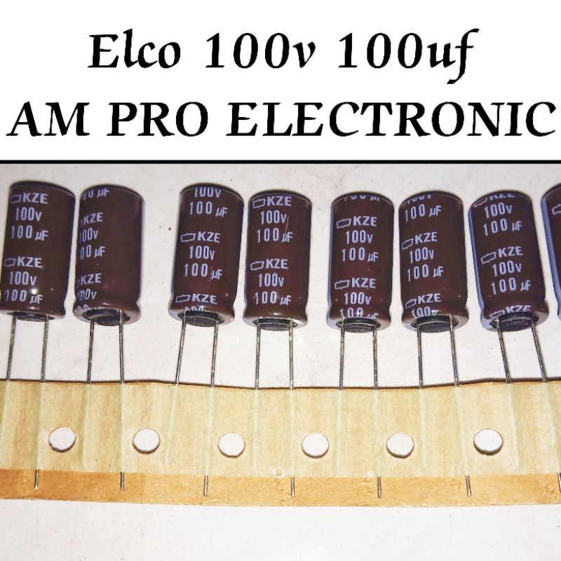 Elco 100v 100uf 220uf Elko Nippon