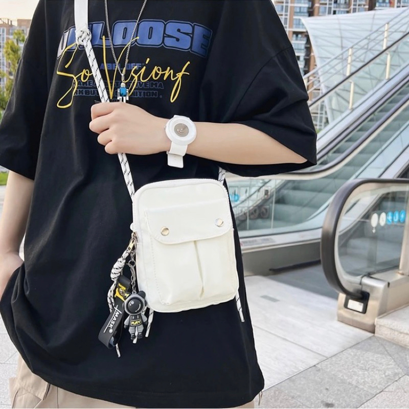 Yobo Tas Selempang Slingbag Unisex Tas Pria Tas Wanita Tas Selempang Travel