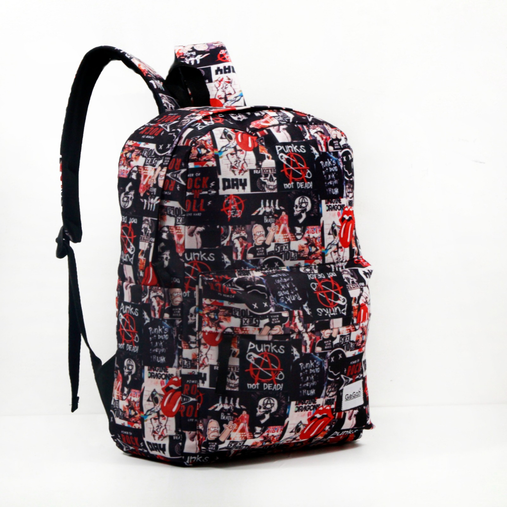 Tas Sekolah Distro Hardcore Fashion Tas Backpak Fashion Pria FullPrint