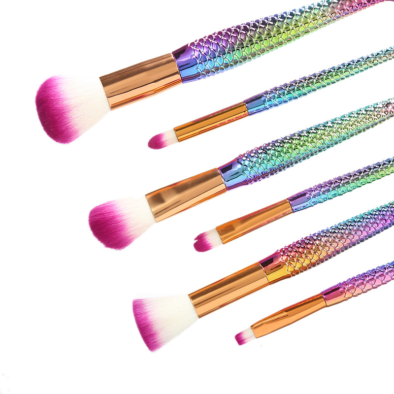 Aoyadan Brush / Brush Make Up / Brush Rainbow / Kuas Mermaid