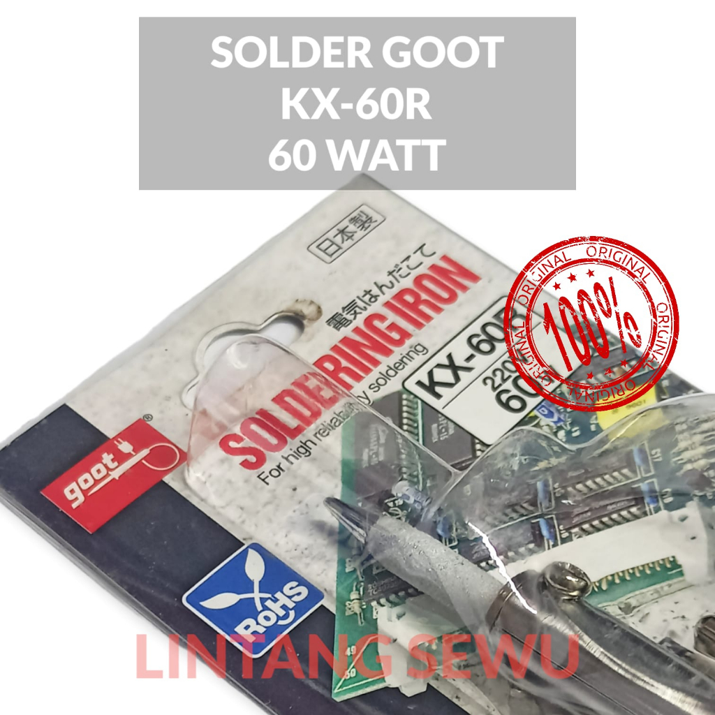 SOLDER 60W GOOT KX 60R ORIGINAL 60 WATT GOOD GUT GUD SOLDERING IRON GOOT 60W KX-60R