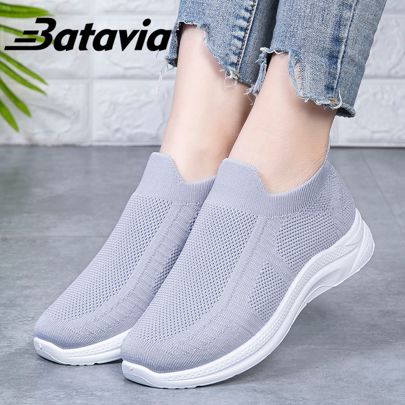 Batavia Sepatu kanvas wanita terbaru sepatu wanita kasual datar nyaman sepatu wanita P3