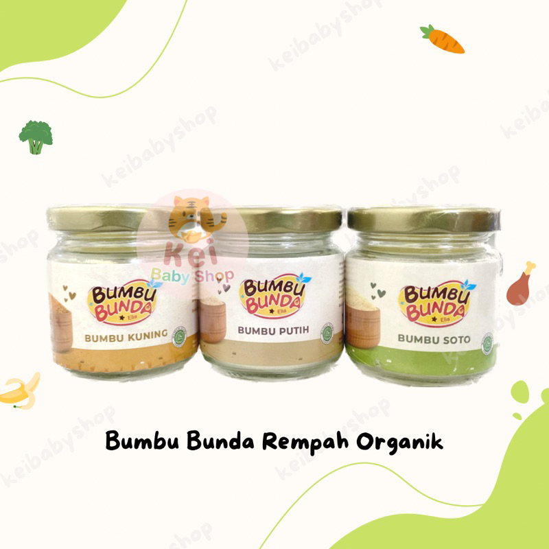 Bumbu Bunda Rempah Organik MPASI / Bumbu Kuning Bumbu Putih Bumbu Soto MPASI Bayi