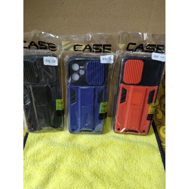 Softcase Realme C35 Silikon Casing Case Spigen Transforme Magnetic Stading Slending Camera