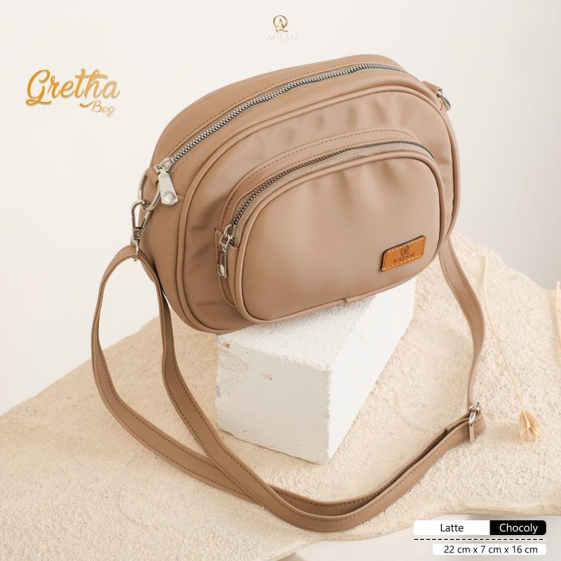 TAS SELEMPANG GRETA BAHAN CHOCOLY ANTI AIR PREMIUM