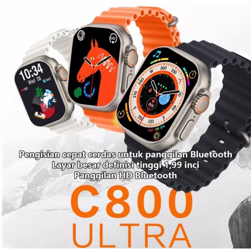 Smartwatch C800 Ultra Wireless Charging