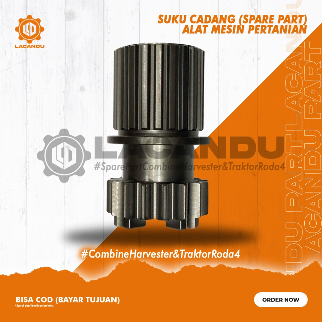 KB ASSY GEAR ORI - GIGI BELOK KUBOTA DC70 5H493-16160 - COMBINE HARVESTER LACANDU PART