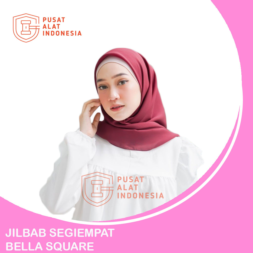 Jilbab Segi Empat Bella Square Polos Sr214