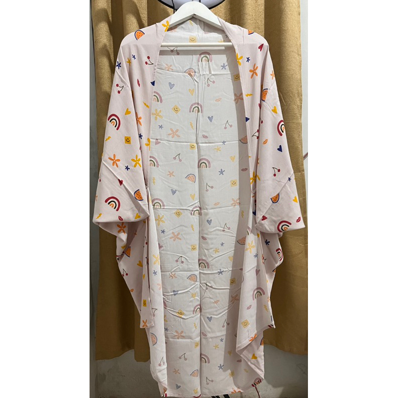 Preloved outer scarf printing