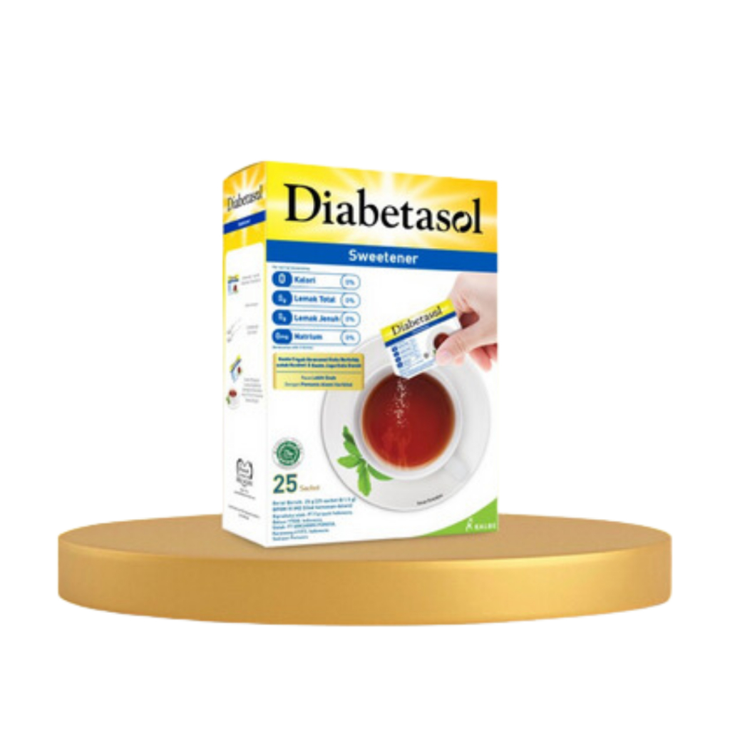 

DIABETASOL SWEETENER NO CALORIES 25'S × 1.5 G PEMANIS TANPA KALORI