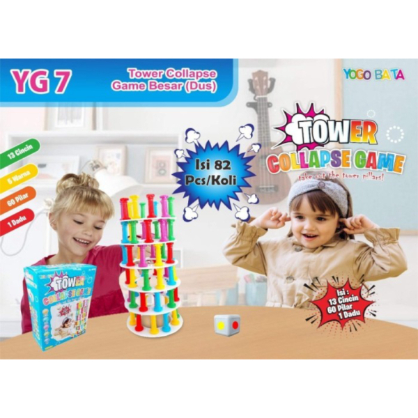 

Dijual Mainan Edukasi Anak Family Game Tower Collapse Susun 60 Pillar Hadiah Murah