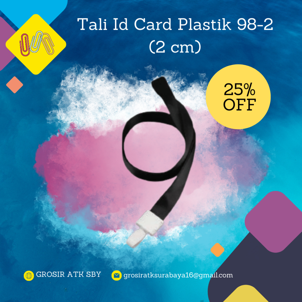 

Tali Strap ID Card Type 98-2 (Harga per 100 pcs)