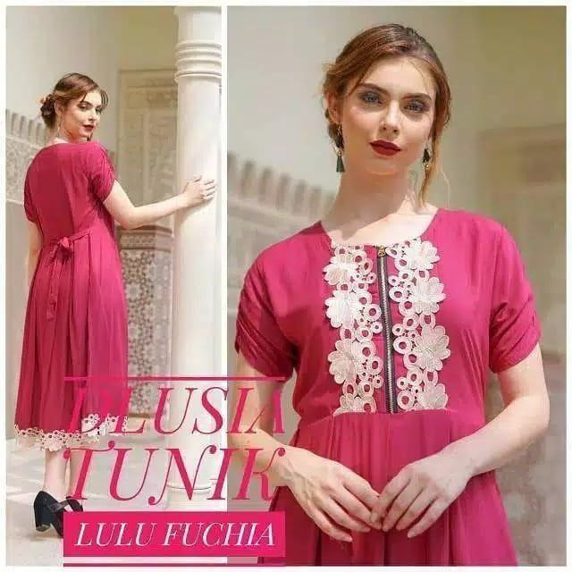 Daster Dlusia Tunik Lulu Rayon Tebal Grade A | Pasar Surogenen