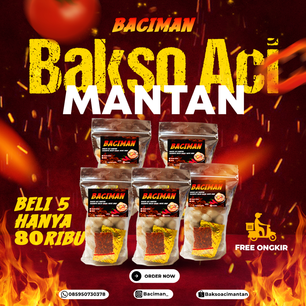 

Paket 5 Bakso Aci Mantan