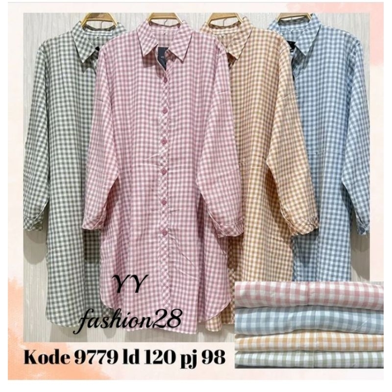 TUNIK KATUN JUMBO KOTAK KECIL