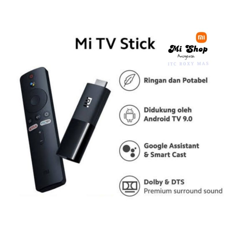 Mi TV Stick FHD Jadikan TV menjadi Smart Android TV