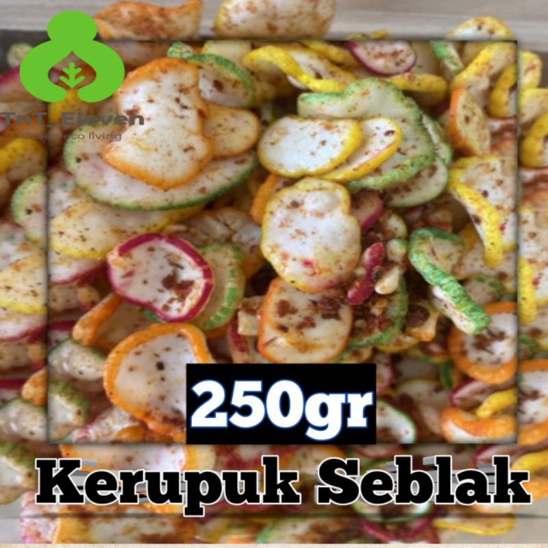 

250gr Kerupuk Seblak Kencur - Cemilan Krupuk pedas Enak Gurih