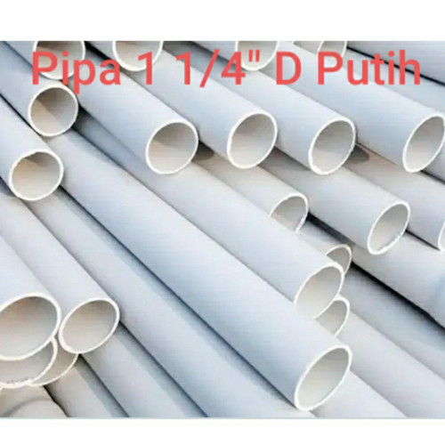 Maspion putih Pipa Paralon PVC 1-1/4" (42 mm) D Panjang Per 1 Meter