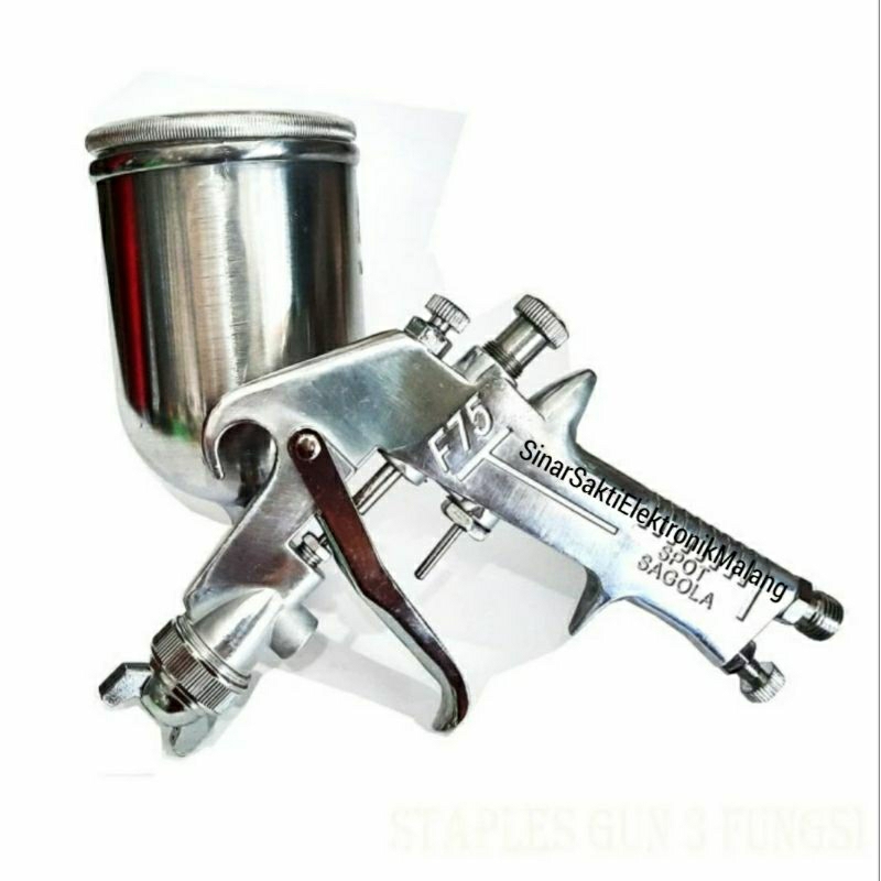 Sagola Spray Gun Alat Semprot Spet Cat Angin F75 Tabung Atas Deco Furniture