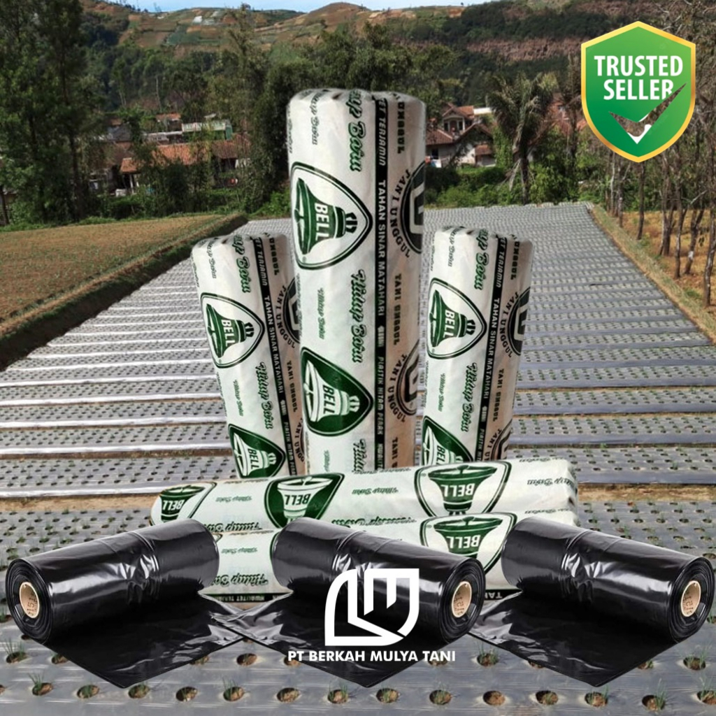 ECERAN Per 1 Meter Mulsa Plastik Pertanian Lebar 120 cm Merk Bell