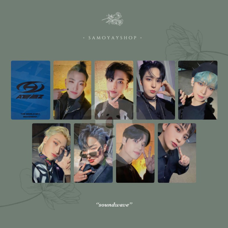 Photocard Ateez The World Ep.1 : Movement Pre-Order Benefit Pob Soundwave