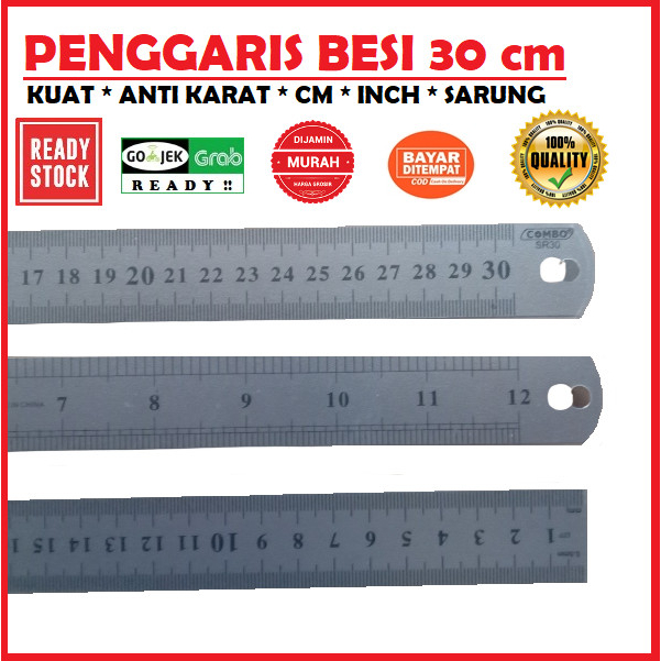 

Penggaris besi 30 cm