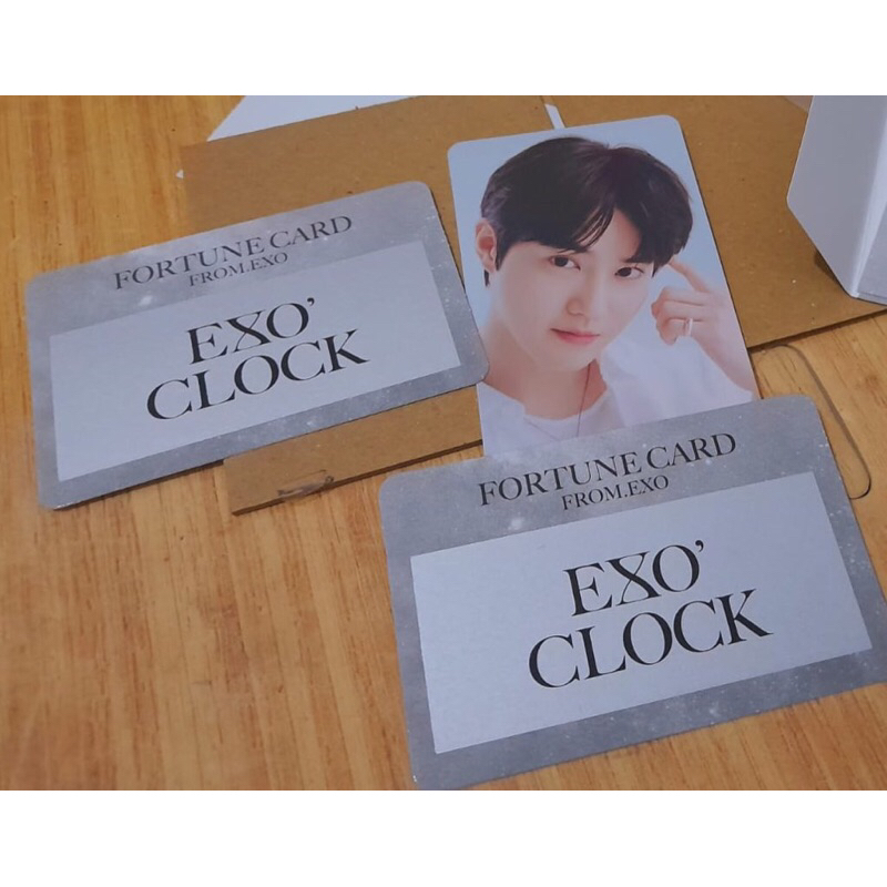 [READY] UNSEALED EXO FORTUNE SCRATCH CARD SUHO CHANYEOL BAEKHYUN PHOTOCARD
