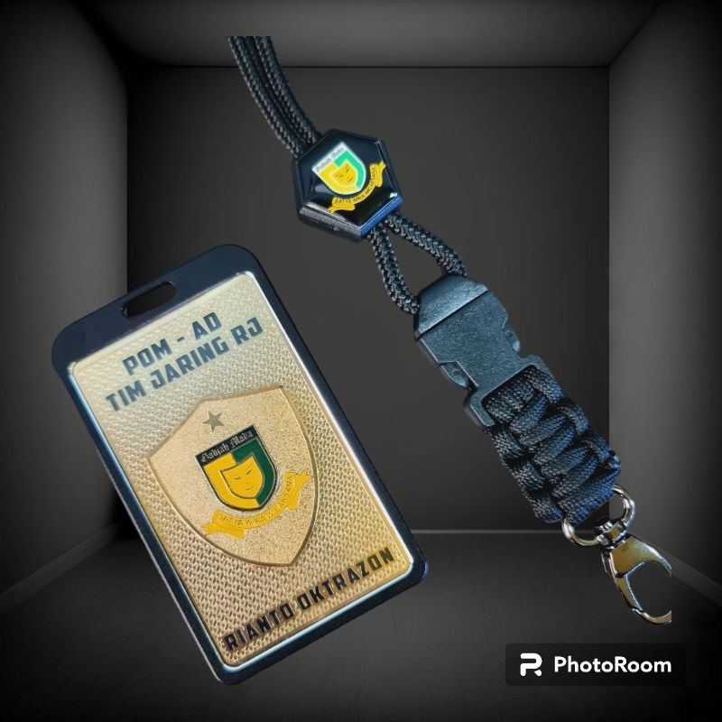 

id card peneng plat lanyard logo polisi militer gadjah mada