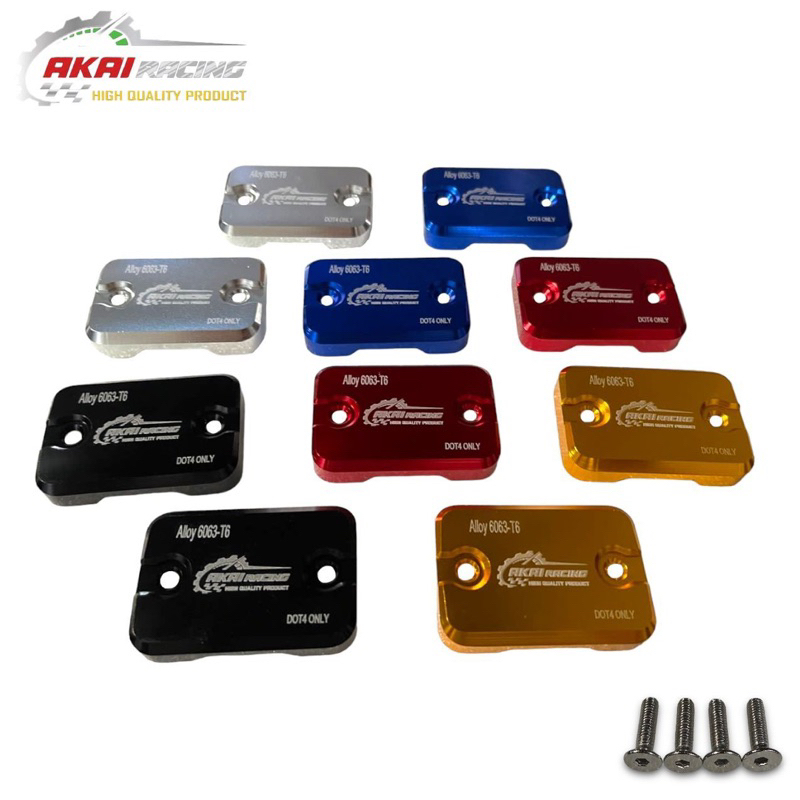 Cover Tutup Master Rem Full Besi Cnc Tutup Minyak Rem Akai Racing Pcx 150 ,Pcx 160 ,Adv Old &amp; New Bisa