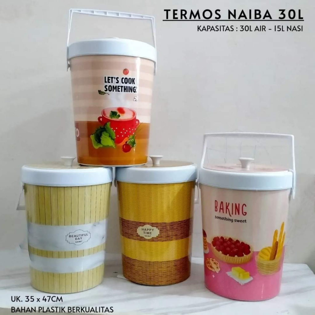 Termos nasi jumbo/termos nasi 30 liter/rice bucket Naiba festival